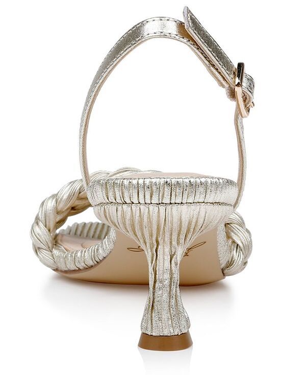ジュウェルダグレイミシュカ レディース シューズ サンダル Jewel Badgley Mischka Womens Sharon Square Toe Dress Sandals Champagne｜サンダル