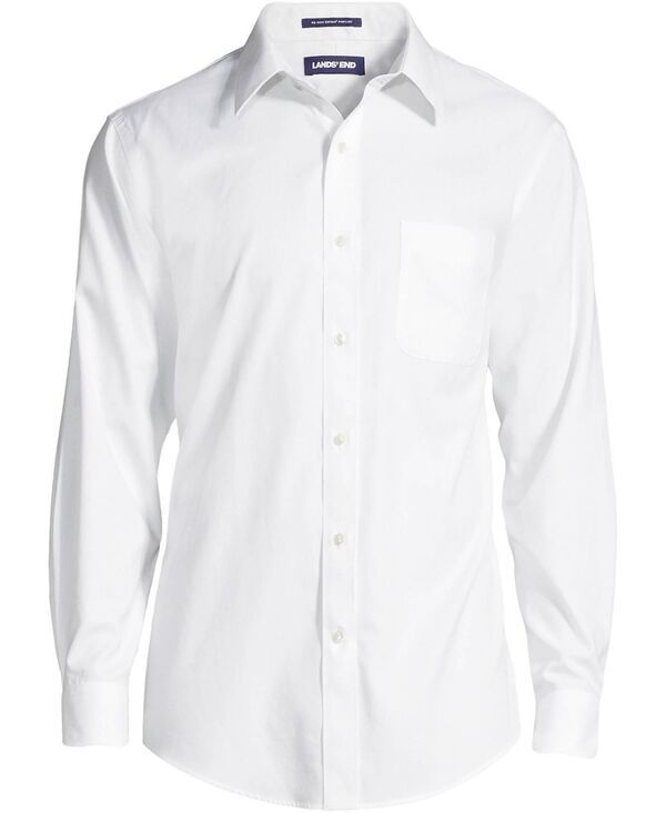 ランズエンド メンズ トップス シャツ Lands End Mensolid No Iron Supima Pinpoint Straight Collar Dresshirt White ホワイト ランズエンド メンズ トップス シャツ Lands End Mensolid No Iron Supima Pinpoint Straight Collar Dresshirt White ホワイト