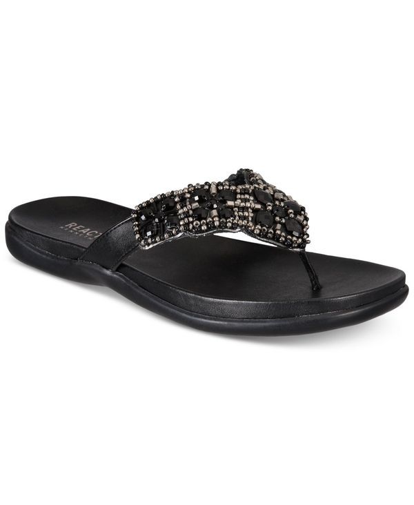 ケネスコール レディース シューズ サンダル Kenneth Cole Reaction Womens Glamathon Flat Sandals Black ブラック