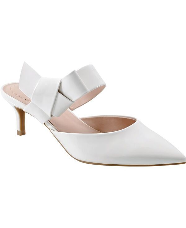 バンドリーノ レディース シューズ パンプス ヒール Bandolino Womens Millie Pointed Toe Heeled Mules Cream Patent クリーム