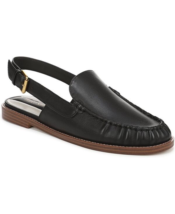 フランコサルト レディース シューズ パンプス ローファー Franco Sarto Womensully Round Toe Slingback Loafers Black Leather ブラック