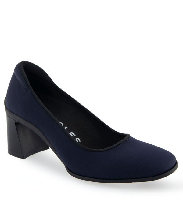 エアロソールズ レディース シューズ パンプス ヒール Aerosoles Casta DressPumpMid Heel Navy Stretch ネイビー