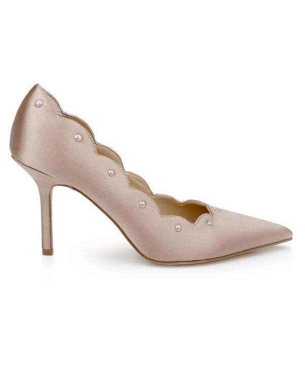 ジュウェルダグレイミシュカ レディース シューズ パンプス Jewel Badgley Mischka Womens Eleni Evening Pumps Nude Satin