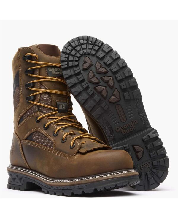 ジョージブーツ メンズ シューズ ブーツ・レインブーツ GEORGIA BOOT Mens LTX Logger 9 Waterproof Work Boot Brown ブラウン