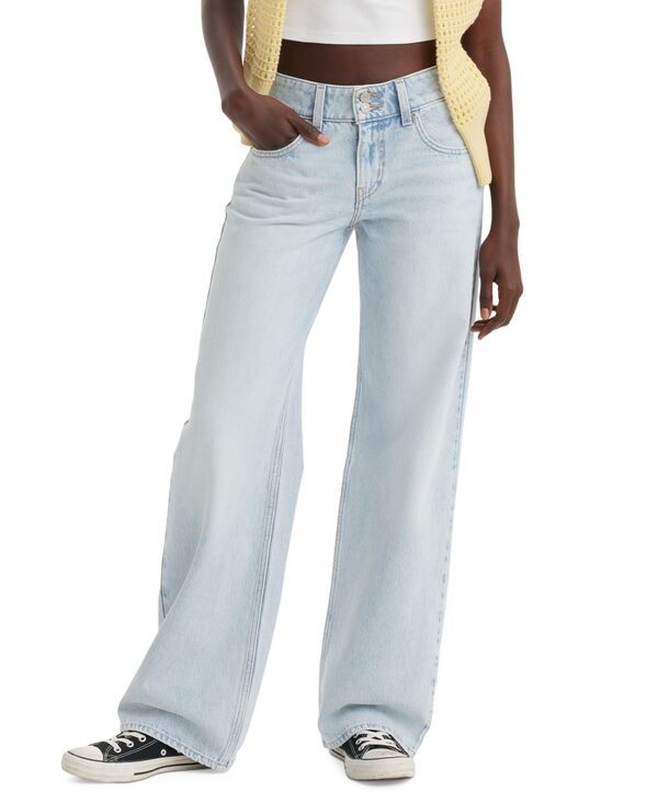 リーバイス レディース ボトムス デニムパンツ デニム Levis Womens SuperLow DoubleButton RelaxedFit Denim Jean Abraided Art デニ