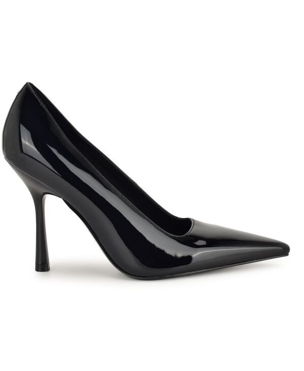 ナインウェスト レディース シューズ パンプス Nine West Womens Jamiey SlipOn Stiletto Pumps Black Patent ブラック