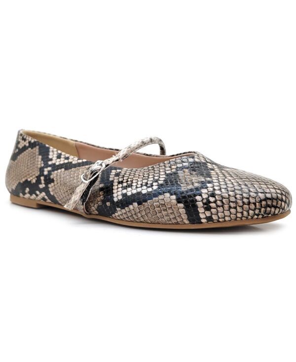 ケネスコール レディース シューズ パンプス Kenneth Cole New York Womens Magnolia Mary Jane Ballet Flat Taupe Snake トープ