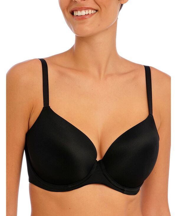 フレイヤ レディース トップス Tシャツ Freya Womens Undetected Underwire Tshirt Bra AA401708 Black ブラック