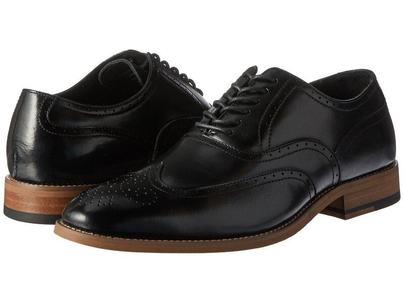 ステイシーアダムス メンズ シューズ オックスフォード ウィングチップ Stacy Adams Dunbar Wingtip Oxford Black ブラック