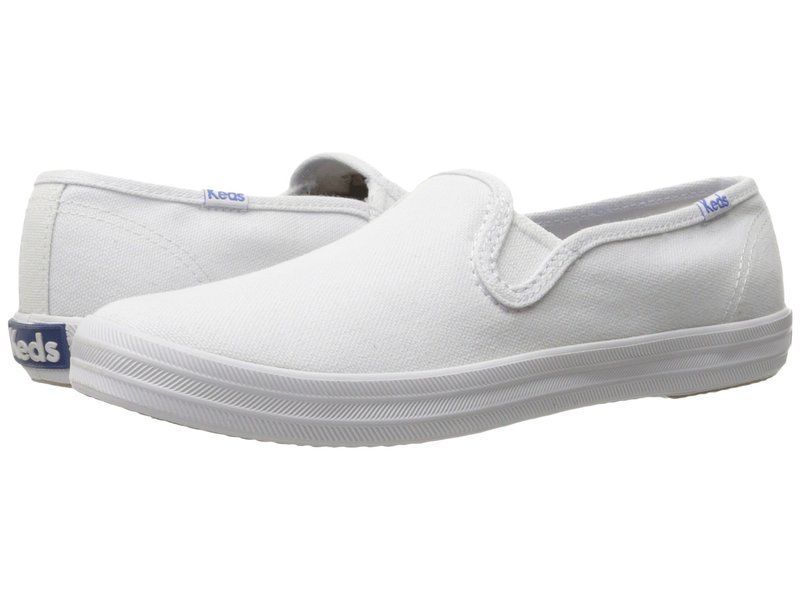 ケッズ レディース シューズ スニーカー Keds ChampionCanvas SlipOn White Canvas ホワイト