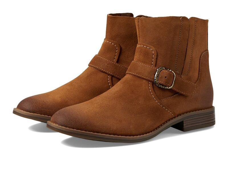 クラークス レディース シューズ ブーツ・レインブーツ Clarks Camzin Loop Tan Suede タン