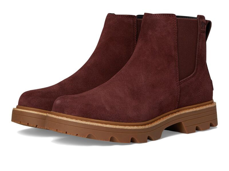 ソレル レディース シューズ ブーツ・レインブーツ チェルシー SOREL Revel RD Chelsea Waterproof RedwoodGum 10