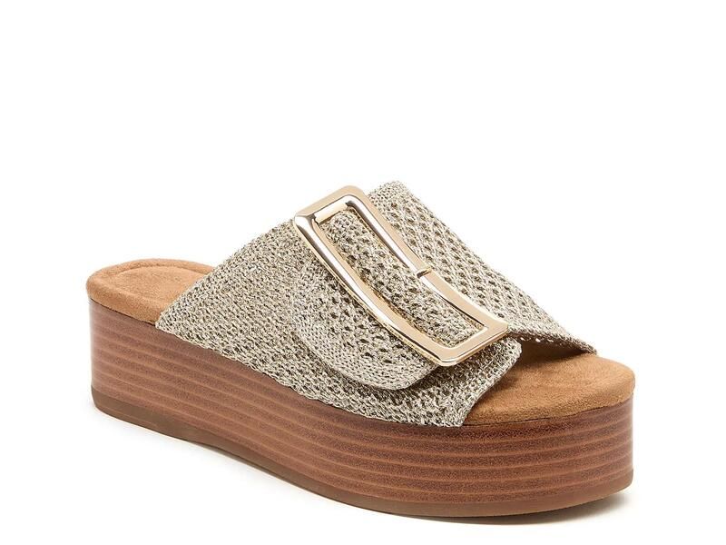 ケルシーダッガー レディース シューズ サンダル プラットフォーム Kelsi Dagger BrooklynDover Platform Sandal Gold Metallic ゴールド
