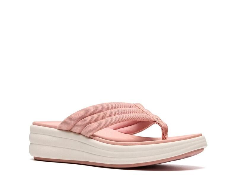 クラークス レディース シューズ サンダル ClarksDrift Carmen Wedge Sandal Dusty Pink ピンク
