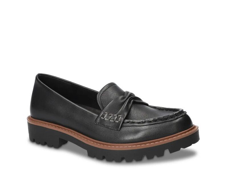 ベラヴィータ レディース シューズ スリッポン・ローファー Bella Vita Avalon Loafer Black Leather ブラック