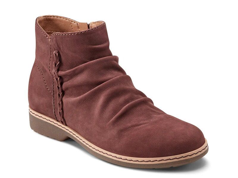 アース レディース シューズ ブーツ・レインブーツ Earth Hilaree Bootie Dark Red Leather レッド