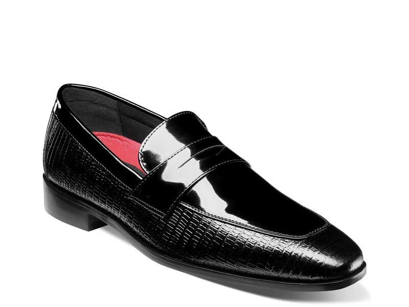 ステイシーアダムス メンズ シューズ スリッポン・ローファー Stacy Adams Ravito Penny Loafer Black ブラック