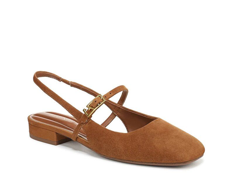 フランコサルト レディース シューズ パンプス Franco Sarto Destin Mary Jane Flat Cognac Suede