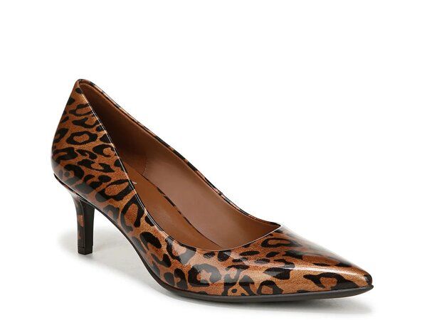 ナチュライザー レディース シューズ パンプス Naturalizer Everly Pump Brown Patent Leopard Print ブラウン