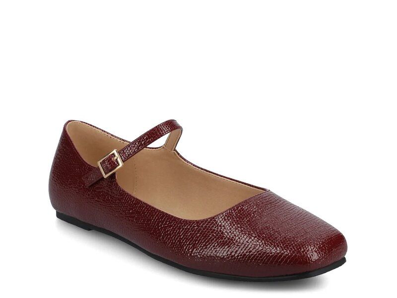 ジャーニー レディース シューズ パンプス Journee Carrie Mary Jane Flat Oxblood オックスブラッド