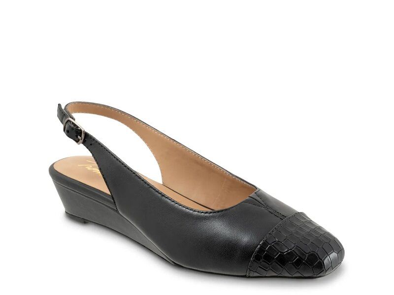トロッターズ レディース シューズ パンプス Trotters Dea Wedge Pump Black Croc Print ブラック