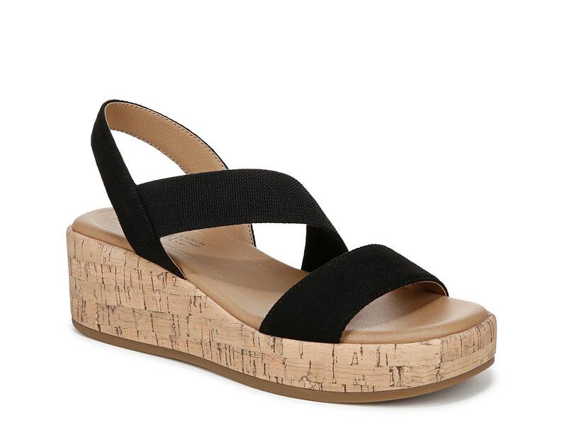 ライフストライド レディース シューズ サンダル LifeStride Odette Wedge Sandal Black ブラック