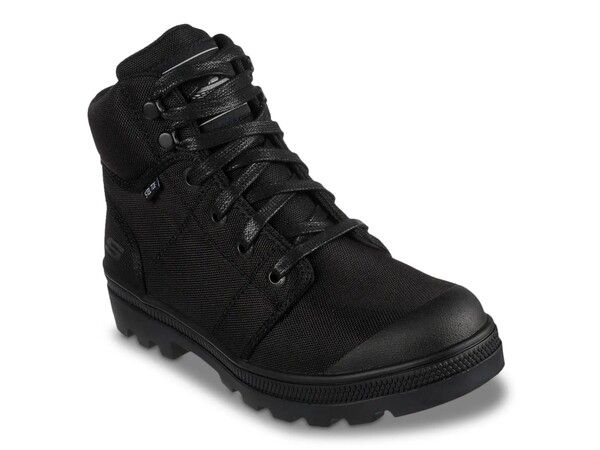 スケッチャーズ レディース シューズ ブーツ・レインブーツ Tシャツ ブーツ Skechers Darragh Steel Toe Work Boot Womens Black ブラック