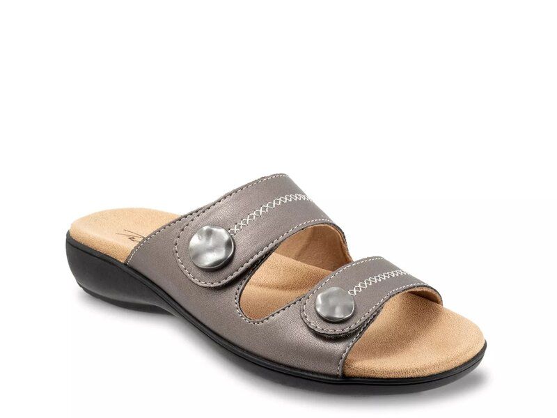 トロッターズ レディース シューズ サンダル Trotters Ruthie Sandal Pewter Synthetic ピューター