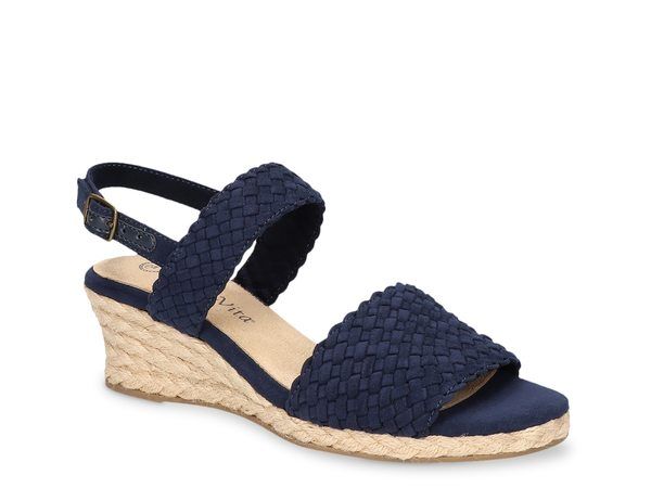 ベラヴィータ レディース シューズ サンダル Bella Vita Mariella Espadrille Wedge Sandal Navy ネイビー