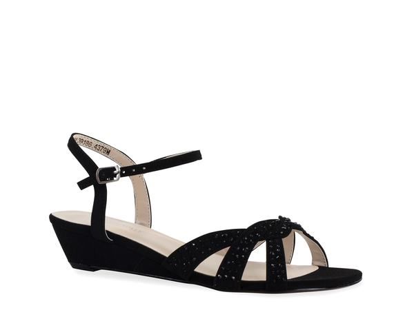 ベンジャミンウォーク レディース シューズ サンダル Touch Ups by Benjamin Walk Lena Wedge Sandal Black ブラック