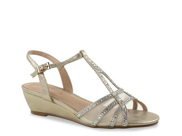 パラドックスロンドン レディース シューズ サンダル Paradox London Jilly Wedge Sandal Champagne シャンパン