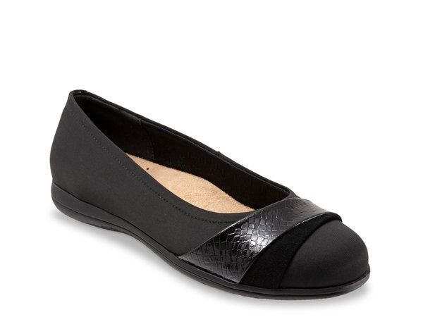 トロッターズ レディース シューズ パンプス Trotters Danni Flat Black Fabric ブラック