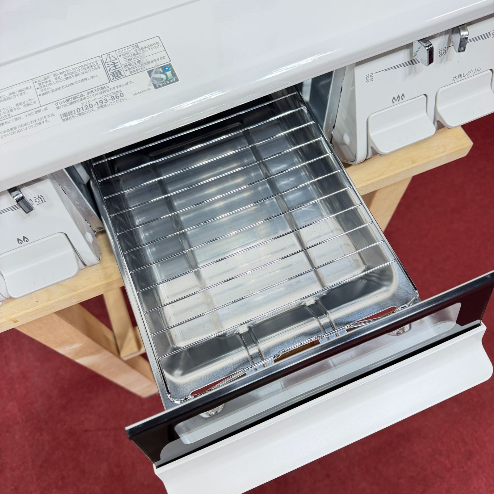 全国送料無料 超美品パロマ2口ガスコンロ 2019年製 LPガス用 洗浄/除菌