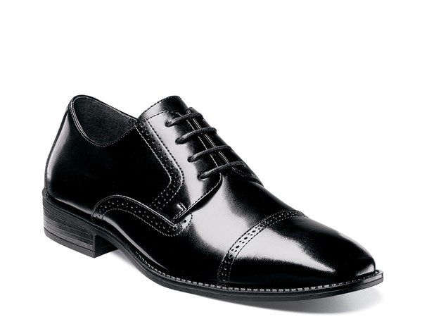 ステイシーアダムス メンズ シューズ オックスフォード キャップ Stacy Adams Abbott Cap Toe Oxford Black ブラック