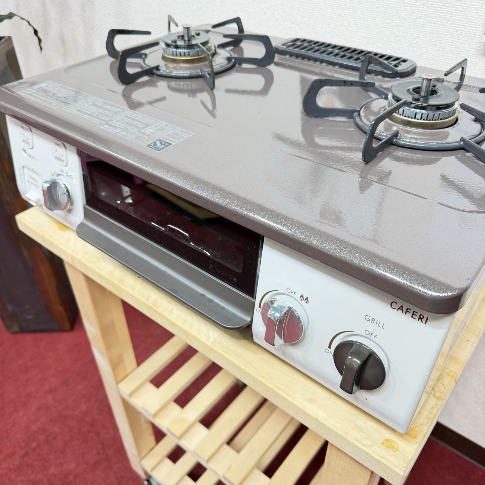 全国送料無料 超美品パロマ2020年製 LPガスコンロ2口 洗浄/除菌済み 