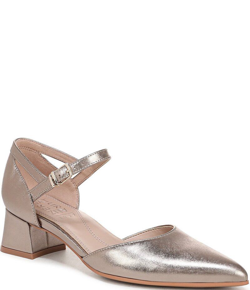 ナチュライザー レディース シューズ パンプス アンクル レザー Naturalizer Maddox Leather Ankle Wrap Pumps Patina Pewter ピューター