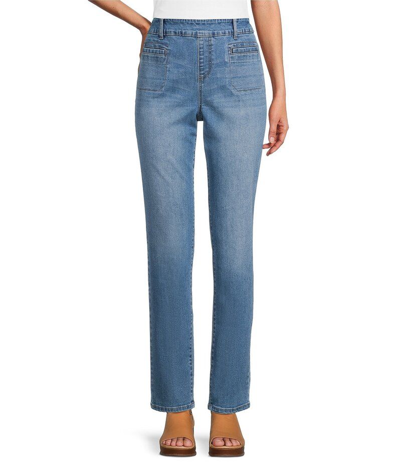 ウエストバウンド レディース ボトムス カジュアルパンツ ストレート パンツ Westbound High Rise Patch Pocket Straight Leg PullOn Pants Ve