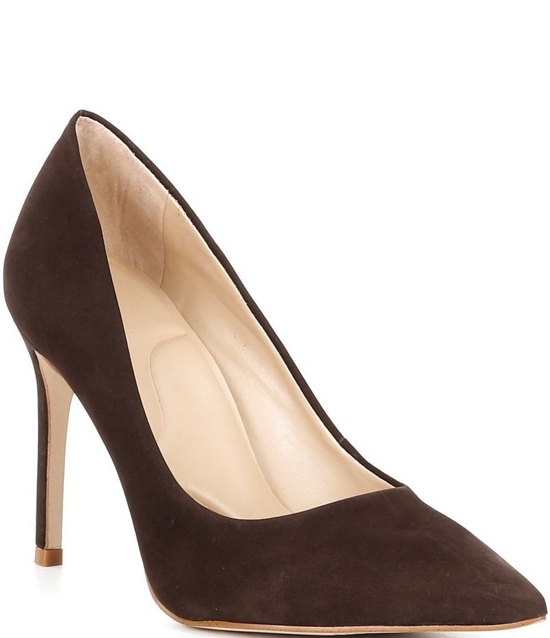 ジャンビニ レディース シューズ パンプス Gianni Bini Sampras Nubuck Pointed Toe Pumps Dark Brown Roast ブラウン