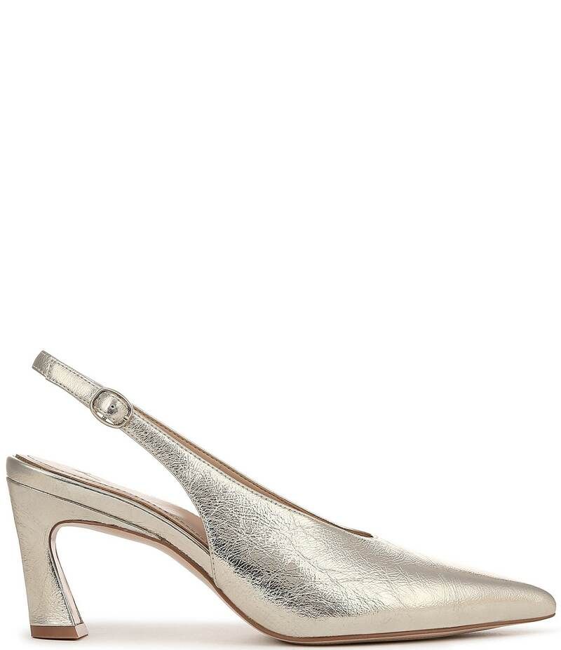 ナチュライザー レディース シューズ パンプス レザー ヒール Naturalizer 27 EDIT Elaine Leather Slingback Dress Heels Champagne G