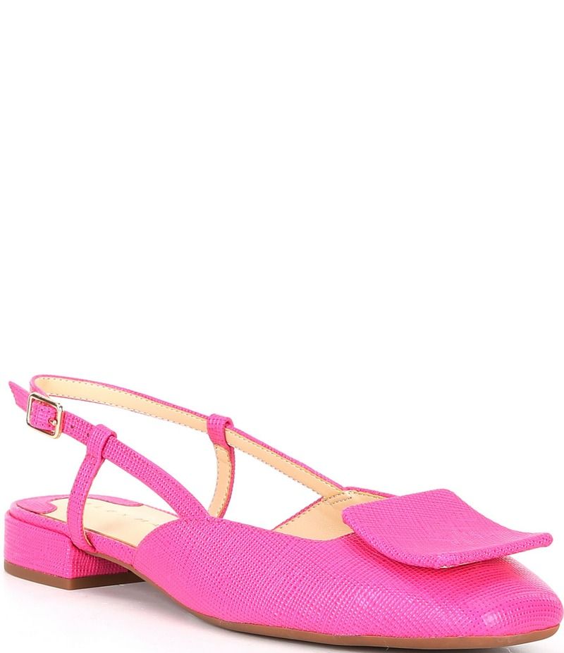 アレックスマリー レディース シューズ パンプス レザー Alex Marie Micah Textured Leather Slingback Flats Barb Pink ピンク