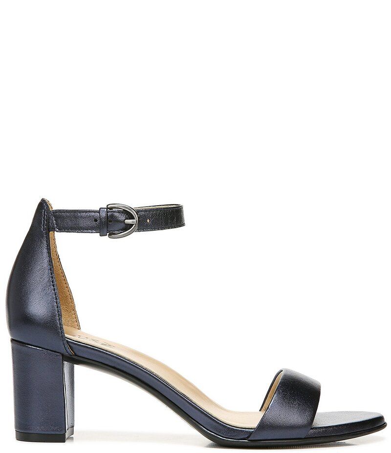 ナチュライザー レディース シューズ サンダル トール レザー Naturalizer Vera Metallic Leather Dress Sandals French Navy ネイビー