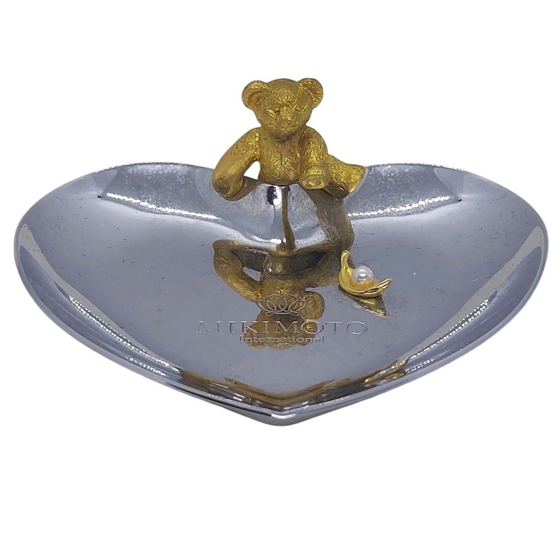 ミキモト　ジュエリートレイ　クマ　ハート ミキモト ジュエリートレイ ハート クマ 真珠 MIKIMOTO - メルカリ