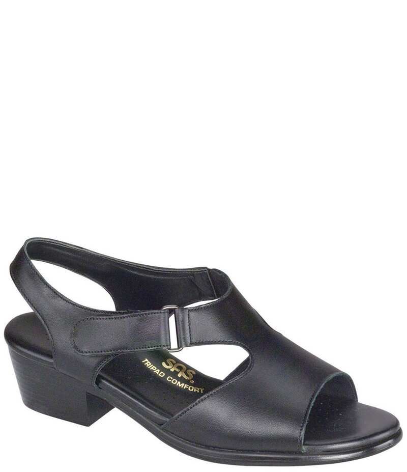 サス レディース シューズ サンダル レザー SAS Suntimer Leather Sandals Black ブラック