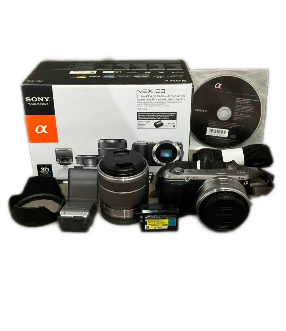 SONY NEX-C3D ミラーレス一眼 ダブルレンズキット 訳あり ソニー ミラーレス一眼カメラ α ダブルレンズキット NEX-C3D