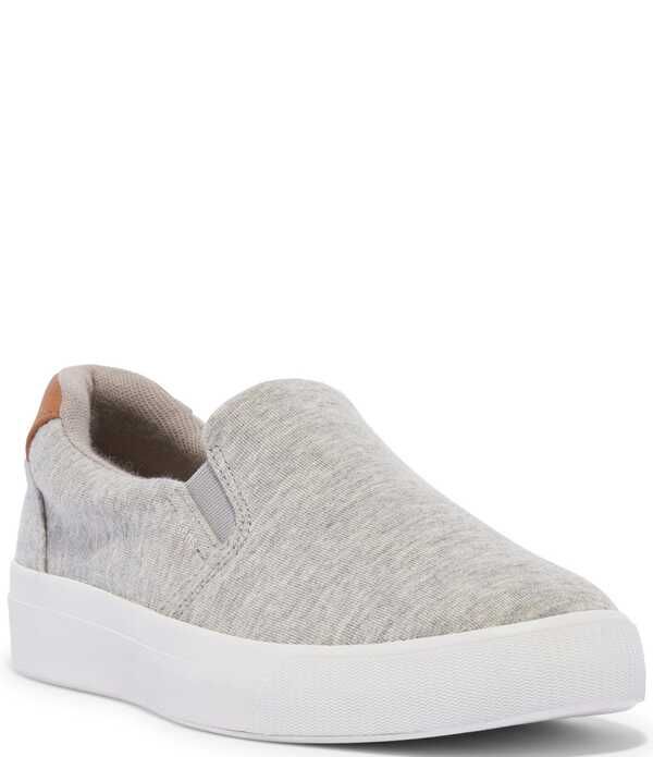 ケッズ レディース ボトムス カジュアルパンツ スニーカー ジャージー Keds Pursuit Flecked Jersey Slip On Sneakers Grey グレー