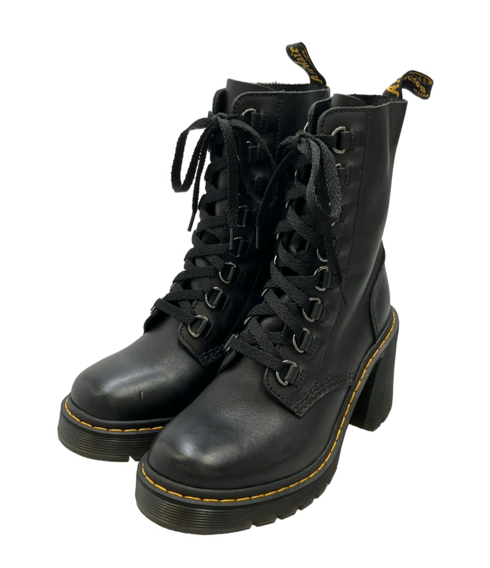美品 ドクターマーチン ショートブーツ 8ホール チャンキーヒール レディース SIZE 8 Dr.Martens