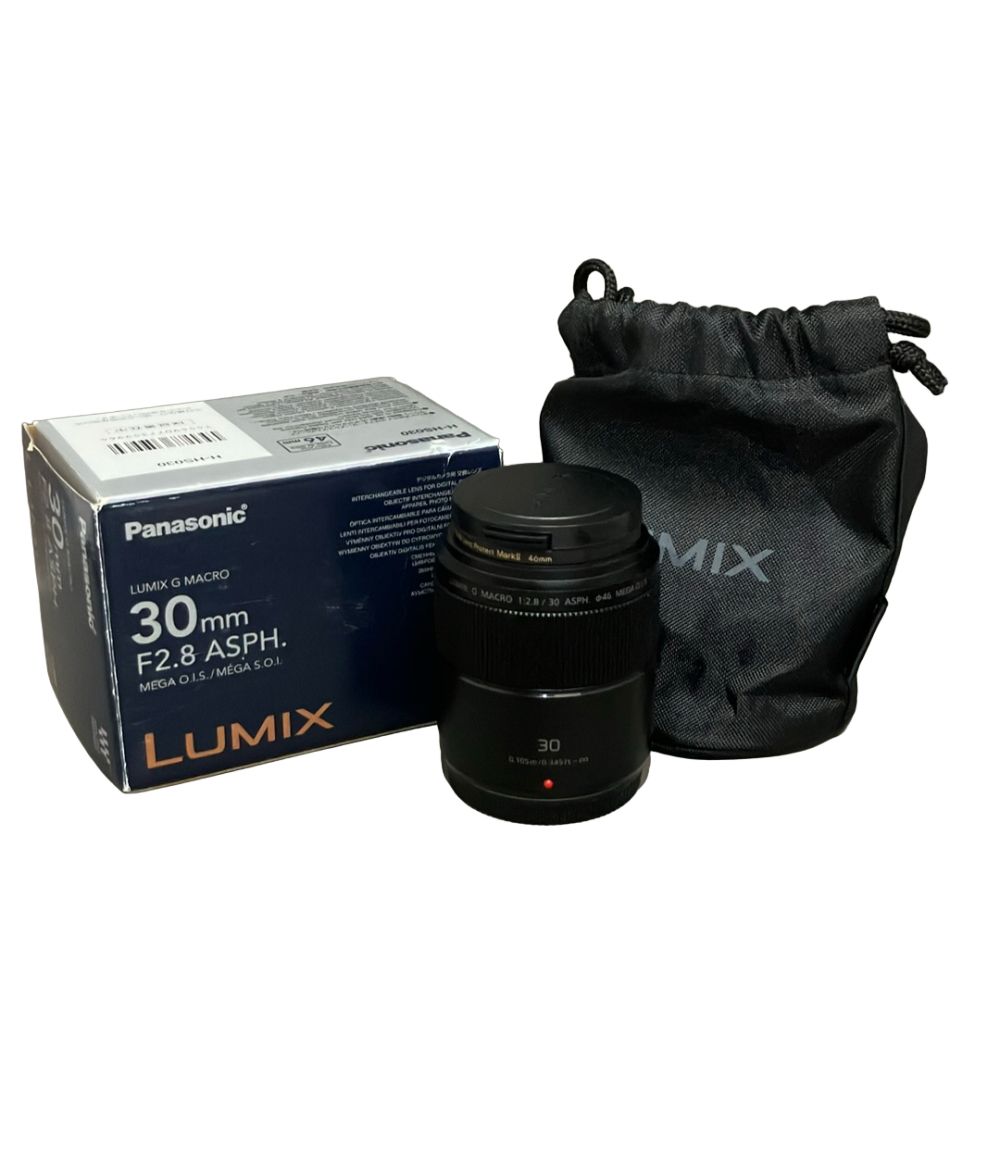 訳あり パナソニック 交換レンズ G MACRO 30mm F2.8 ASPH MEGA O.I.S H-HS030 Panasonic