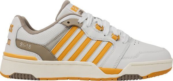 ケースイス メンズ シューズ スニーカー KSwiss MensI18 Rival Shoes WhiteGreyYellow ホワイト