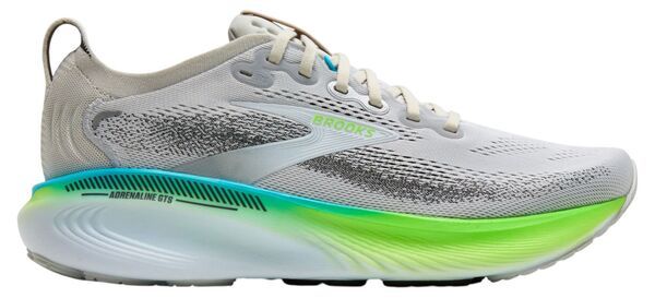 ブルックス メンズ シューズ スニーカー Brooks Mens Adrenaline GTS 25 Running Shoes OysterGreen GeckoBlue ブルー
