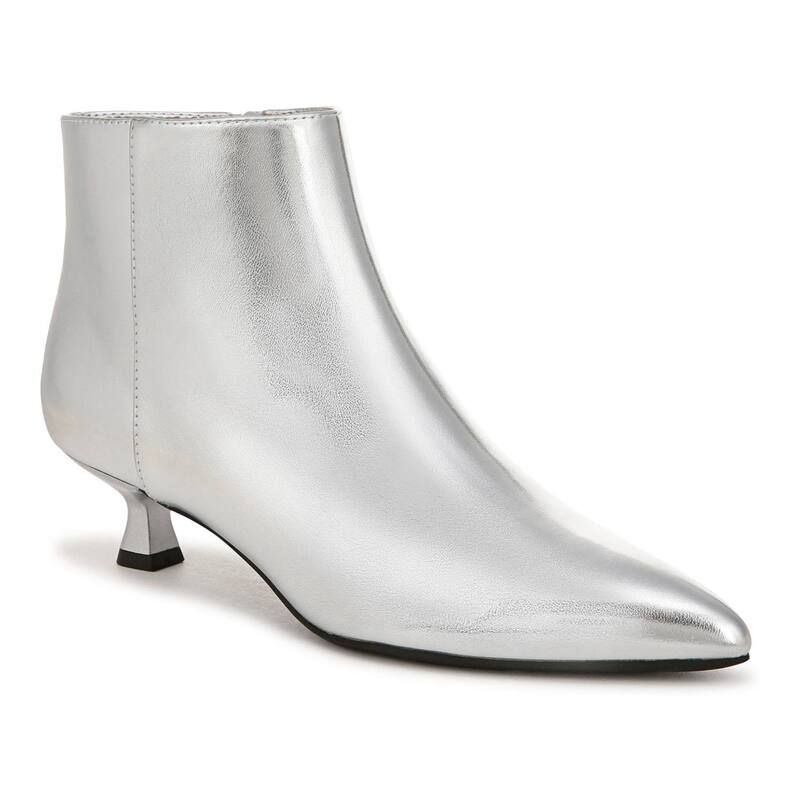 ライフストライド レディース シューズ ブーツ・レインブーツ アンクル ヒール LifeStride Maya Womens Kitten Heeled Ankle Bootsilver シルバー